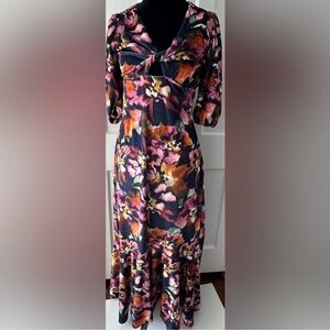 MISA Wallis Dress LIBRA FLEUR VELVET